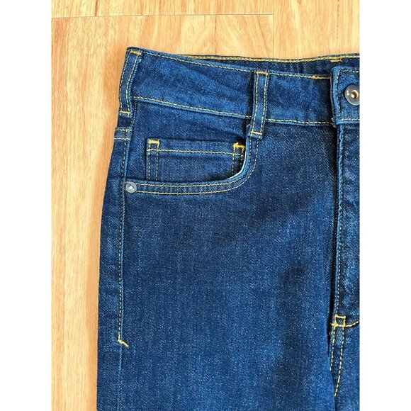 Pilcro and the Letterpress Dark Wash Straight Leg Blue Jeans, Size 25, NWT! $140 - Picture 4 of 13